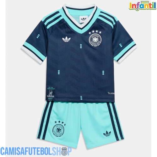 Camisa de time de futebol Alemanha Replicas 2º Equipamento Infantil Mundo 2026 Manga Curta (+ Calças curtas)
